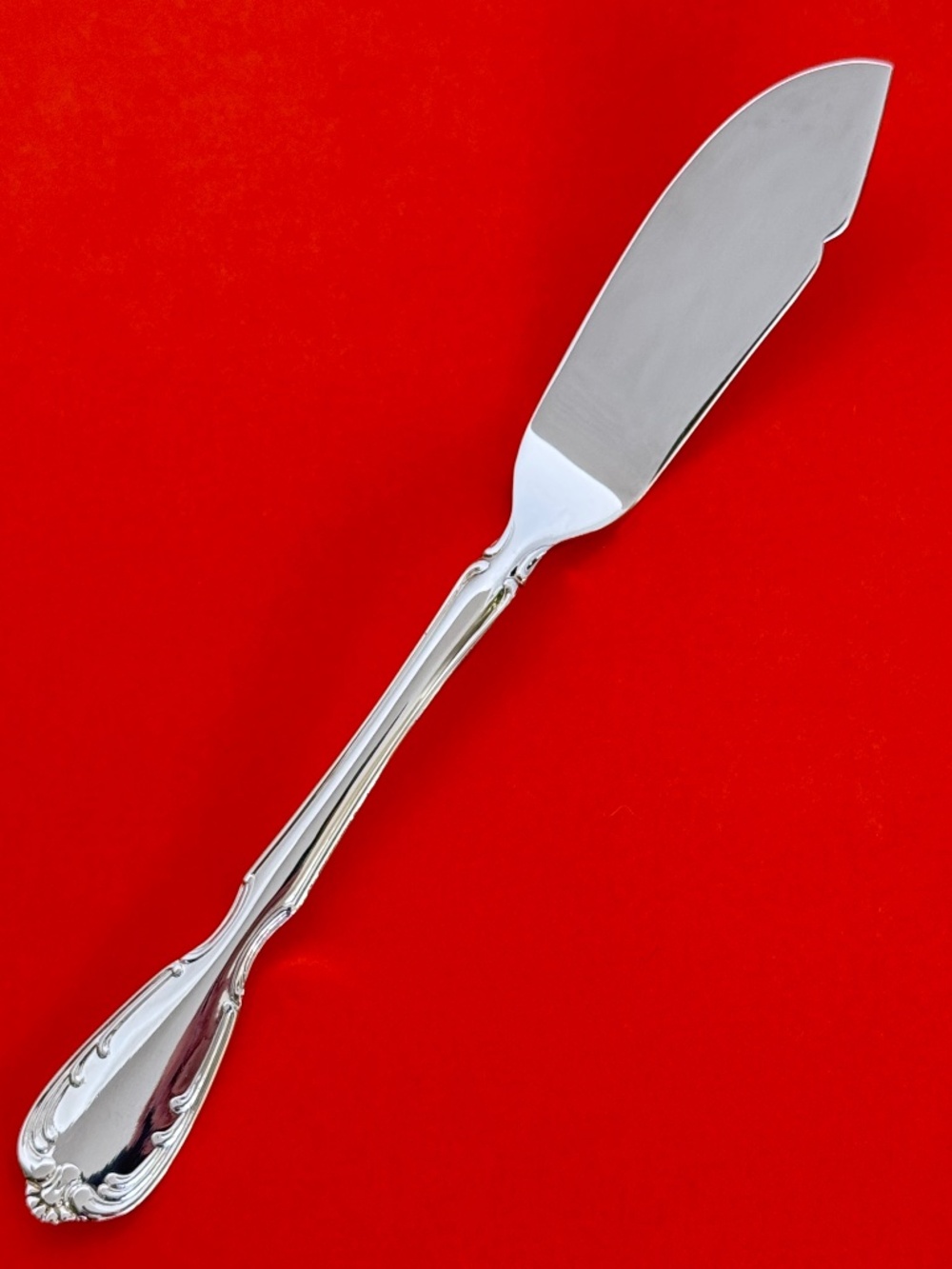 Noritake Silverplate SERENADE Flat Handle Master Butter Knife Notch Japan